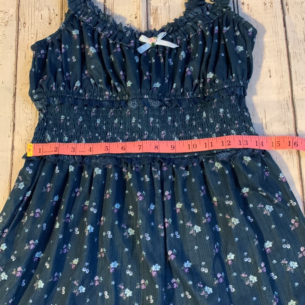 CLEANOUT SALE🚨 For Love And Lemons Blue Floral Mini Dress - Picture 8 of 10